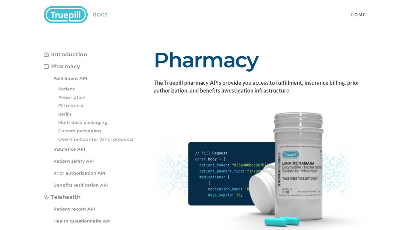 Fulfillment API | Truepill